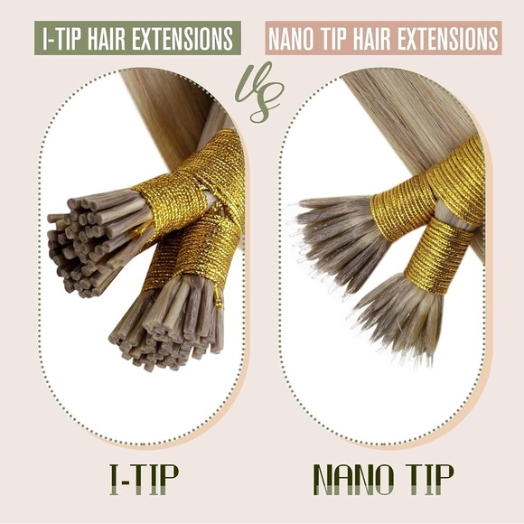 HUMAN HAIR Mixed Blonde Keratin I-Tip Extensions 18in 50g - Picture 13 of 14
